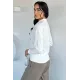 Kadın Düğme Ve Fuarli Bluz