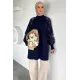 Kadın Kolu Kumaş Nakış Detaylı Tunik
