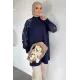 Kadın Kolu Kumaş Nakış Detaylı Tunik