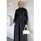 Kadın Büzgülü Düğmeli İkili Takım
