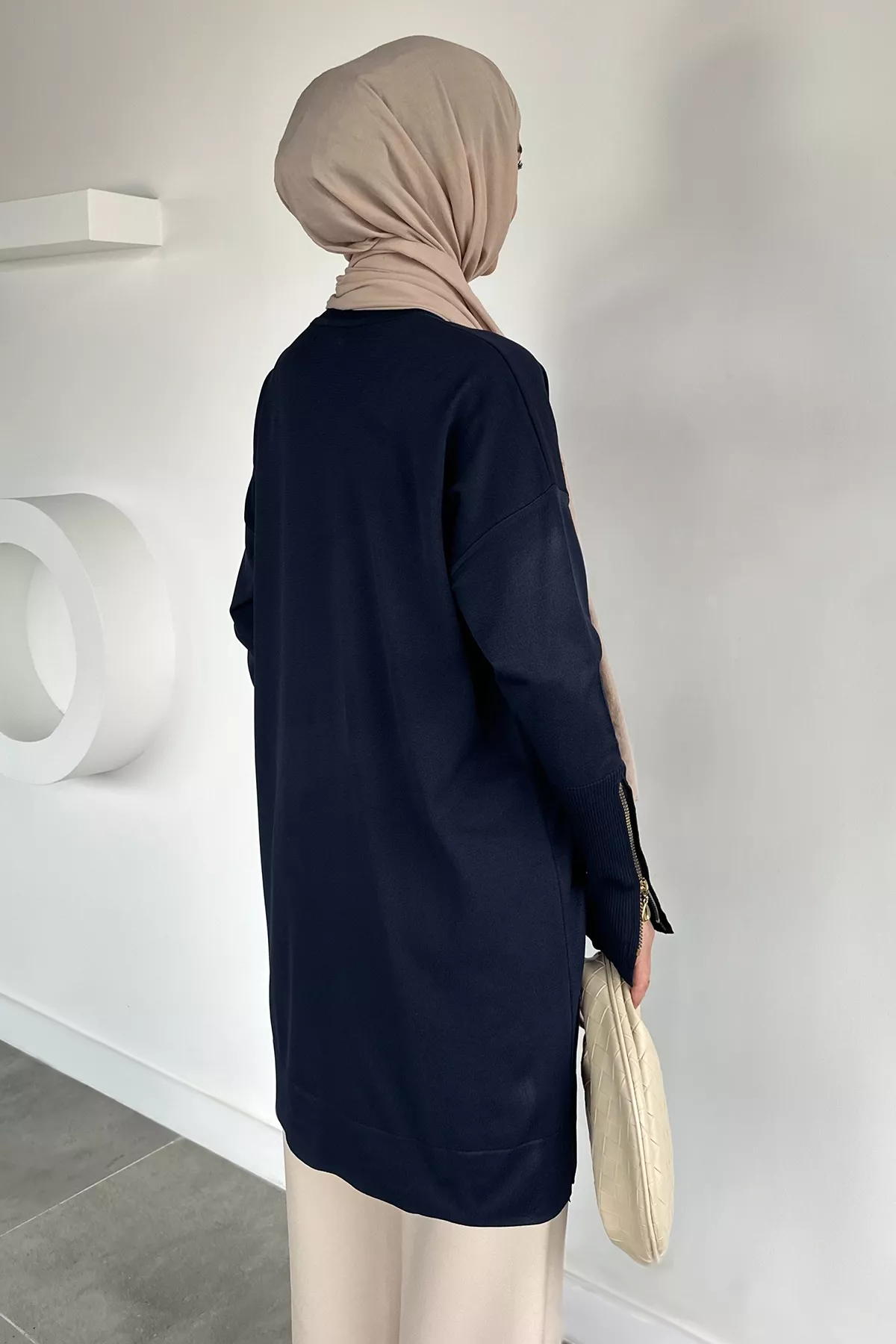 Kadın Kol Fermuarlı Tunik