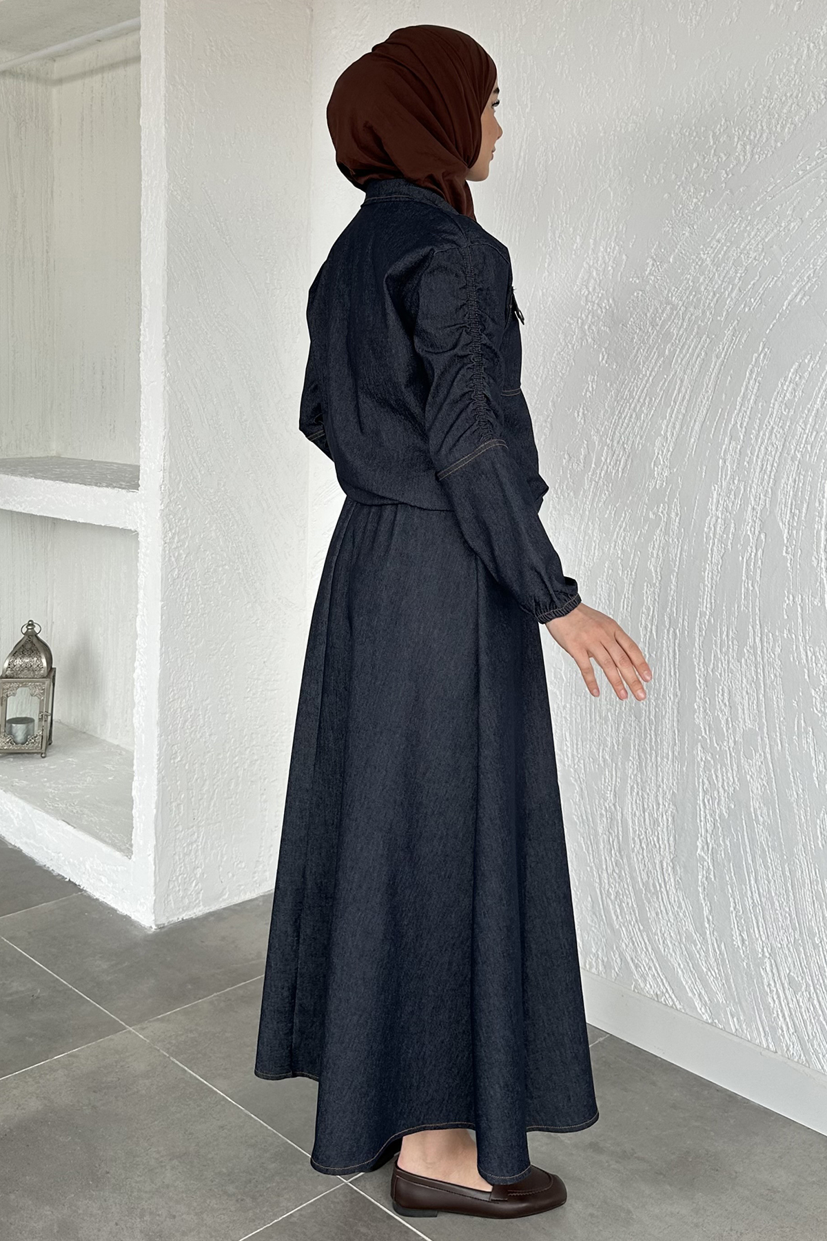 Kadın Etekli Jean Takım