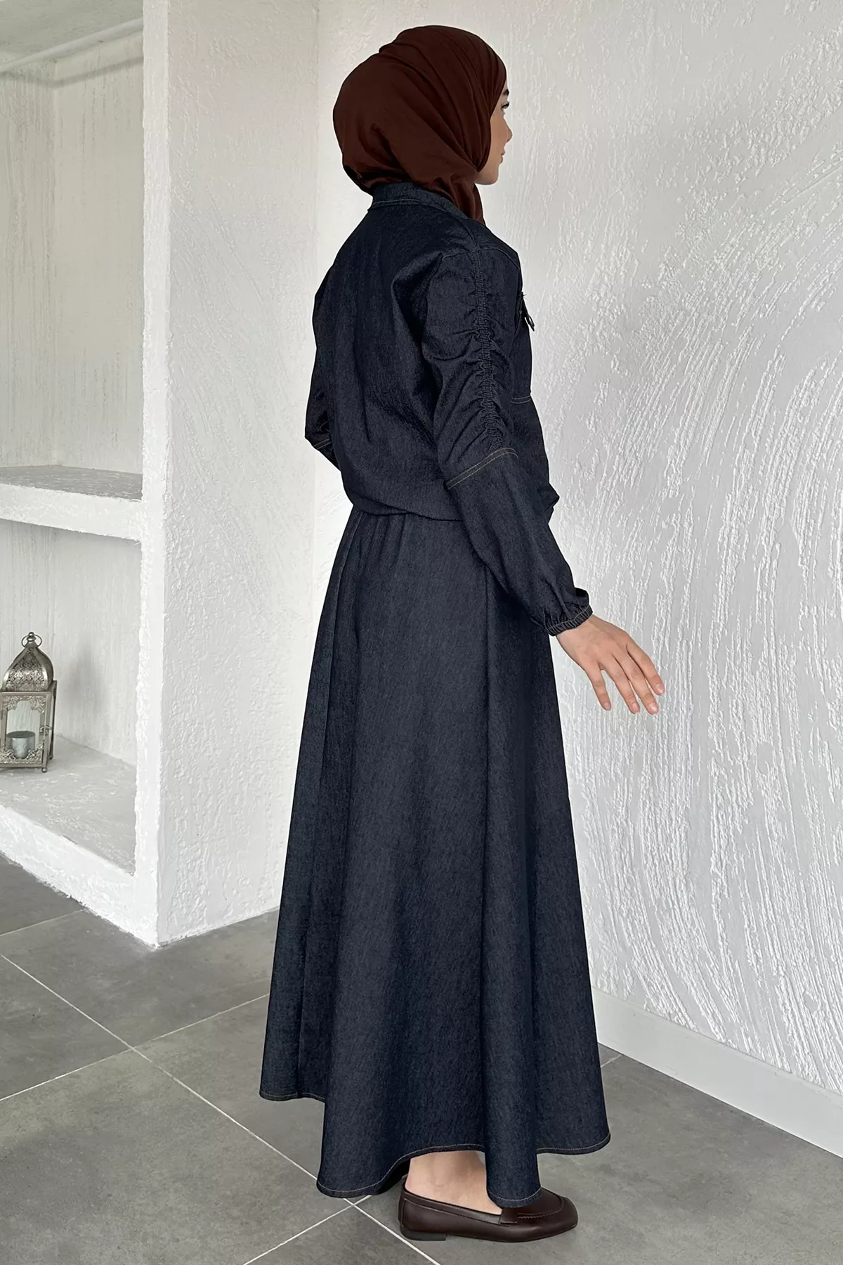 Kadın Etekli Jean Takım