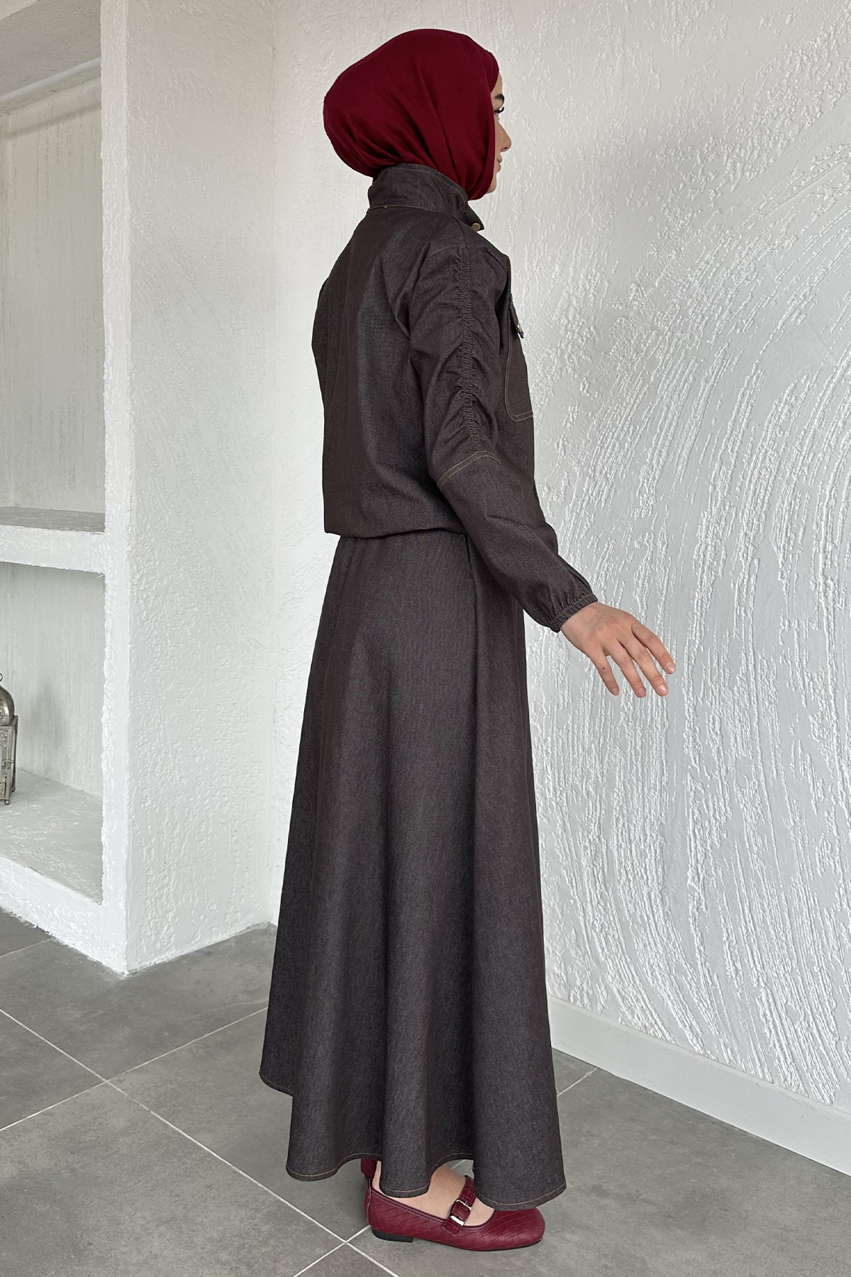 Kadın Etekli Jean Takım