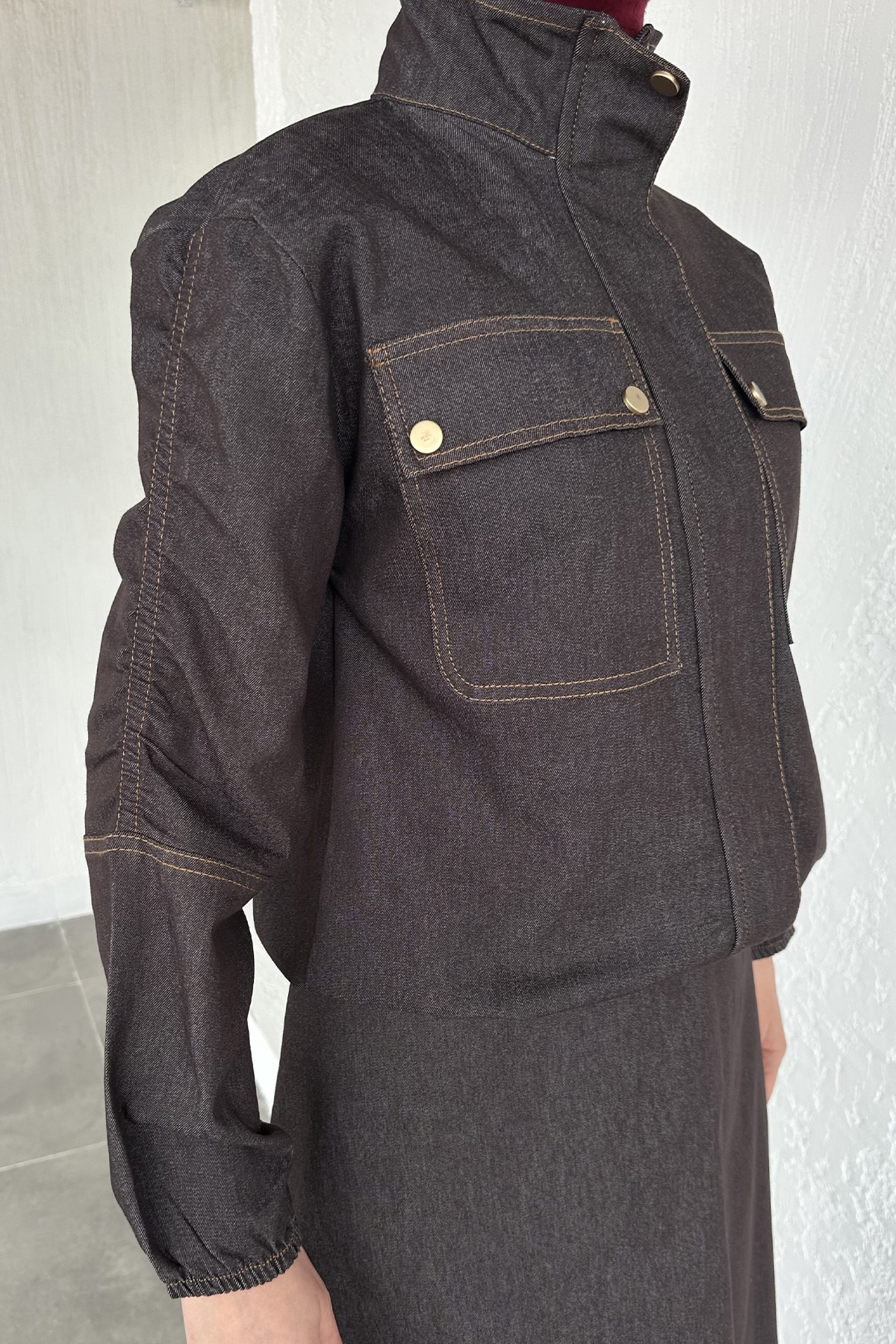 Kadın Etekli Jean Takım