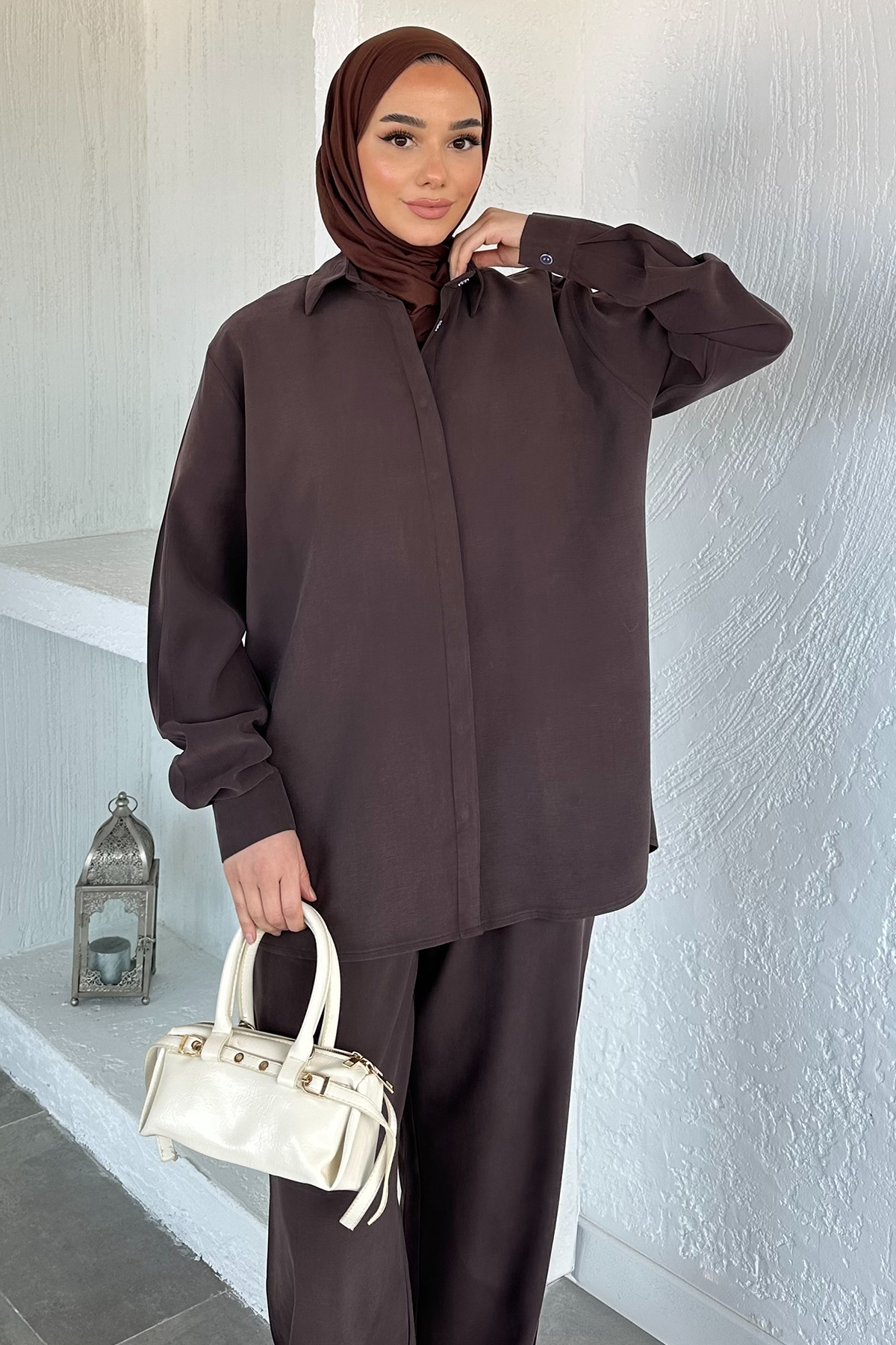 Kadın Gömlek Pantolon Takım