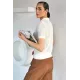 Kadın Gömlek Yaka Fermuarlı Bluz