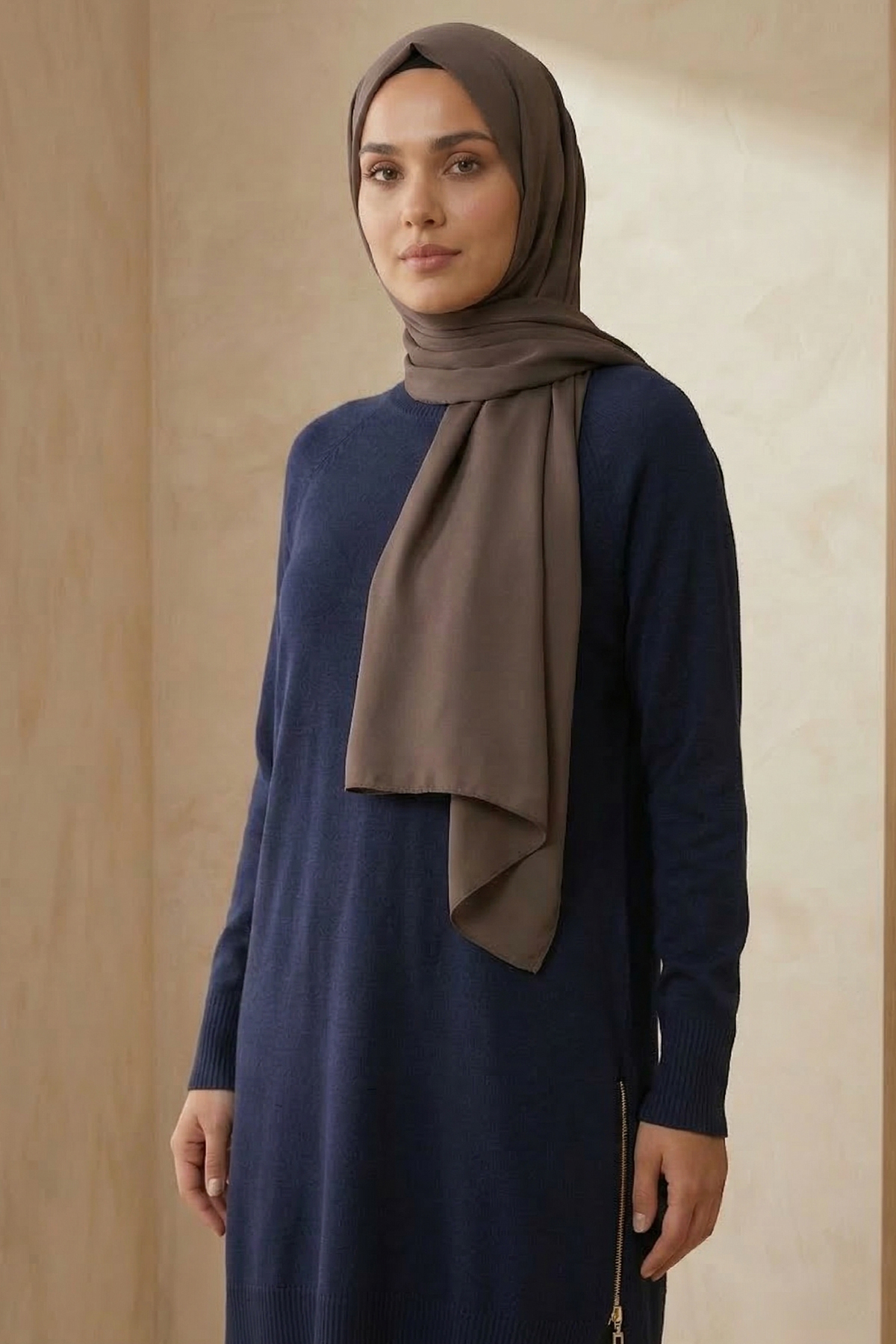 Kadın Yanı Fermuarlı Tunik