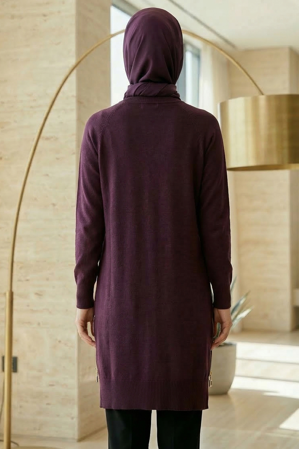 Kadın Yanı Fermuarlı Tunik