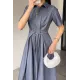 Kadın Jean Kısa Kollu Elbise