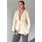 Kadın Piliseli Blazer Ceket