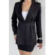 Kadın Piliseli Blazer Ceket