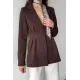 Kadın Piliseli Blazer Ceket