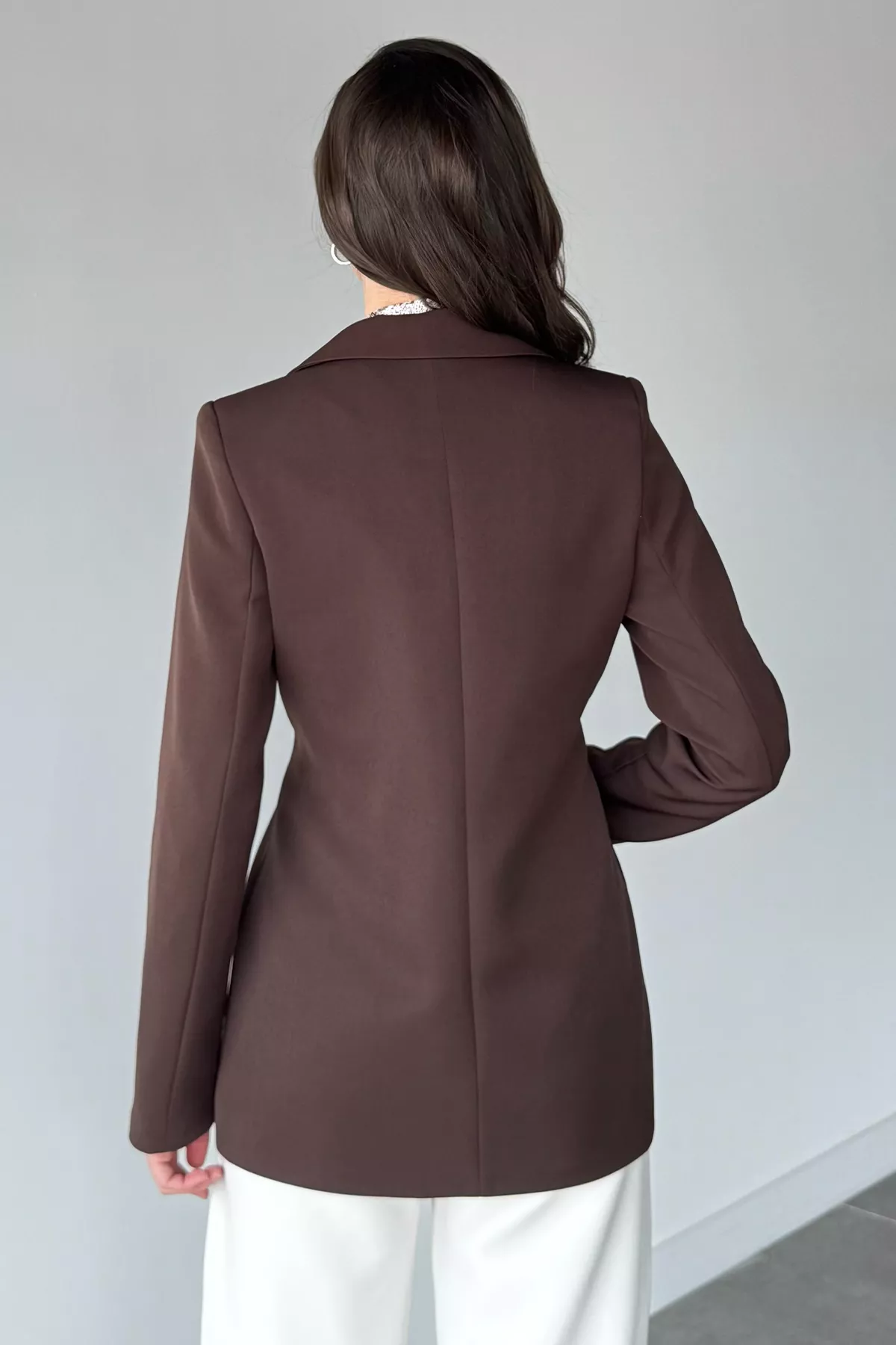 Kadın Piliseli Blazer Ceket