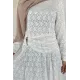 Kadın Dantel Bel Büzgülü Elbise
