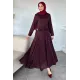 Kadın Dantel Bel Büzgülü Elbise
