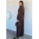 Kadın Oversize Bel Büzgülü İkili Takım