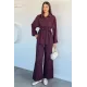 Kadın Oversize Bel Büzgülü İkili Takım