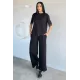 Kadın Kol Ve Etek Ucu Dantelli İkili Takım