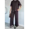 Kadın Kol Ve Etek Ucu Dantelli İkili Takım