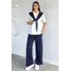 Kadın Bel Drapeli İkili Takım