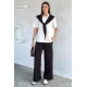 Kadın Bel Drapeli İkili Takım