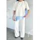 Kadın Taşlı Kumaş Detaylı İkili Takım