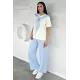 Kadın Bel Drapeli İkili Takım