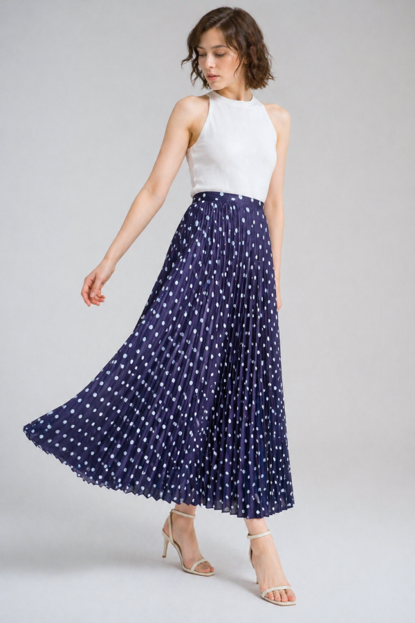 Kadın Puantiyeli Etek