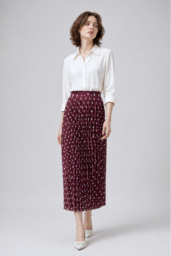 Kadın Puantiyeli Etek