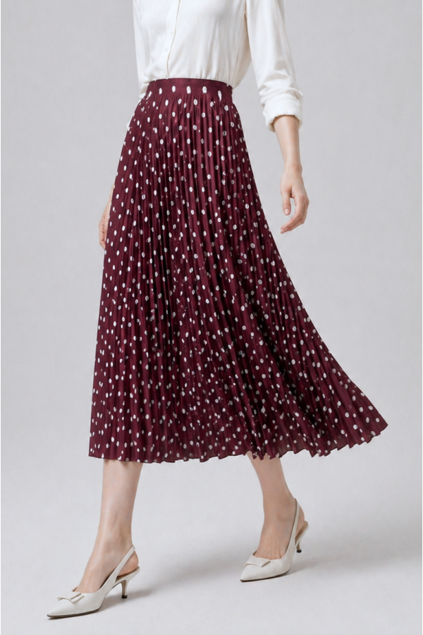 Kadın Puantiyeli Etek