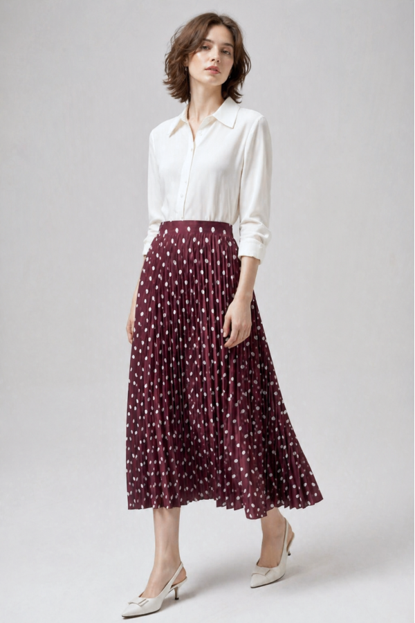 Kadın Puantiyeli Etek