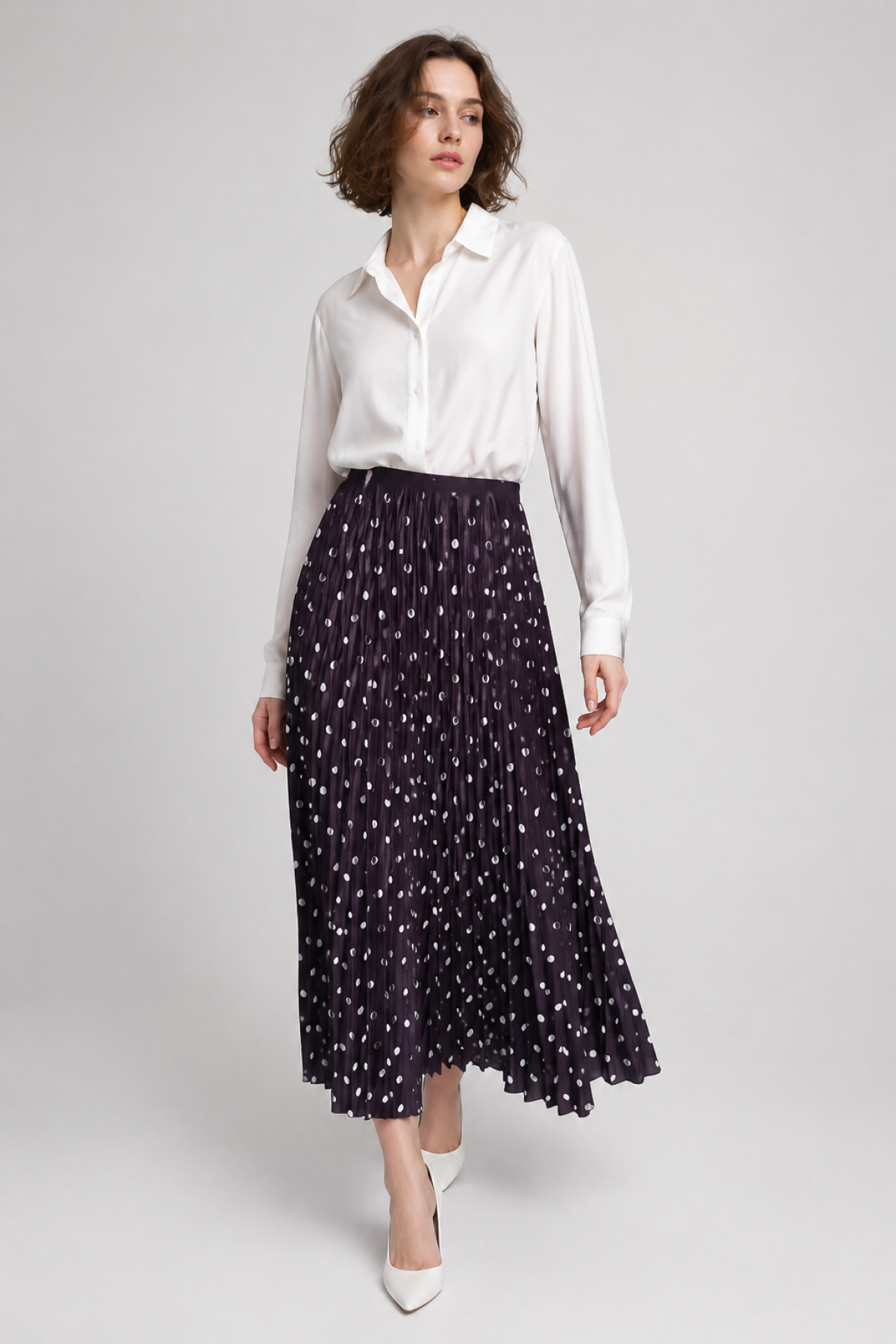 Kadın Puantiyeli Etek