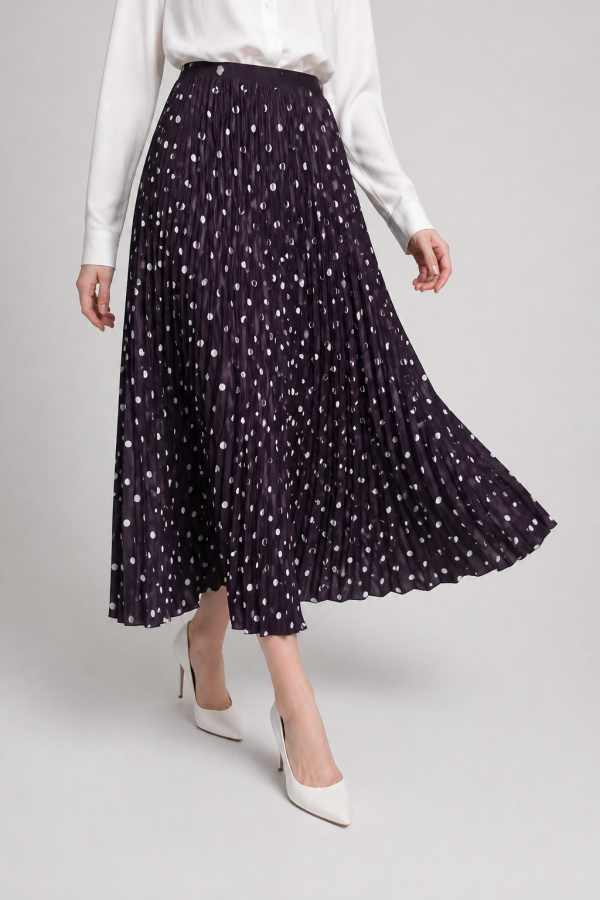 Kadın Puantiyeli Etek