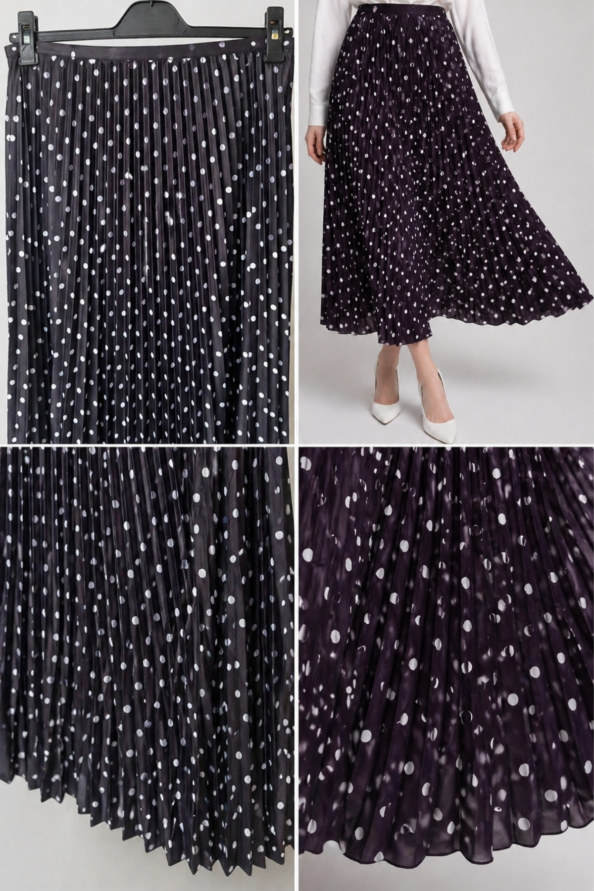 Kadın Puantiyeli Etek