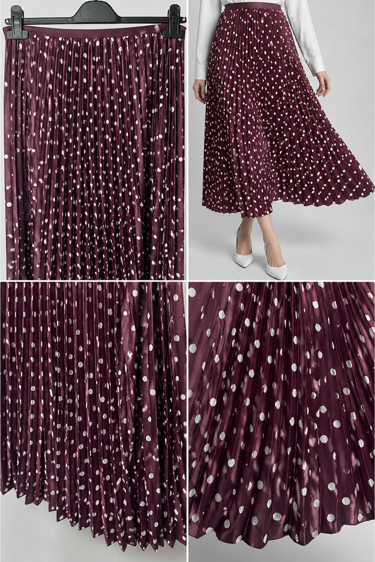 Kadın Puantiyeli Etek