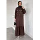 Kadın Ceketi Taşlı Elbise İkili Takım