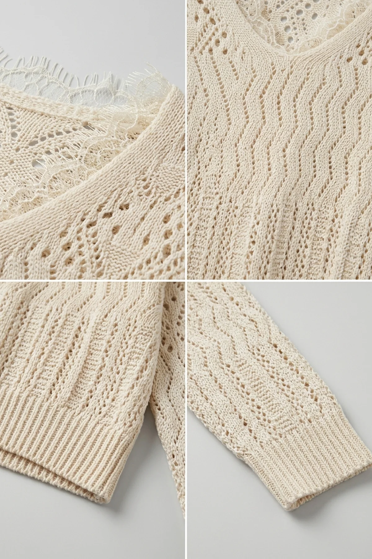 Kadın Yakası Dantel Detaylı Bluz