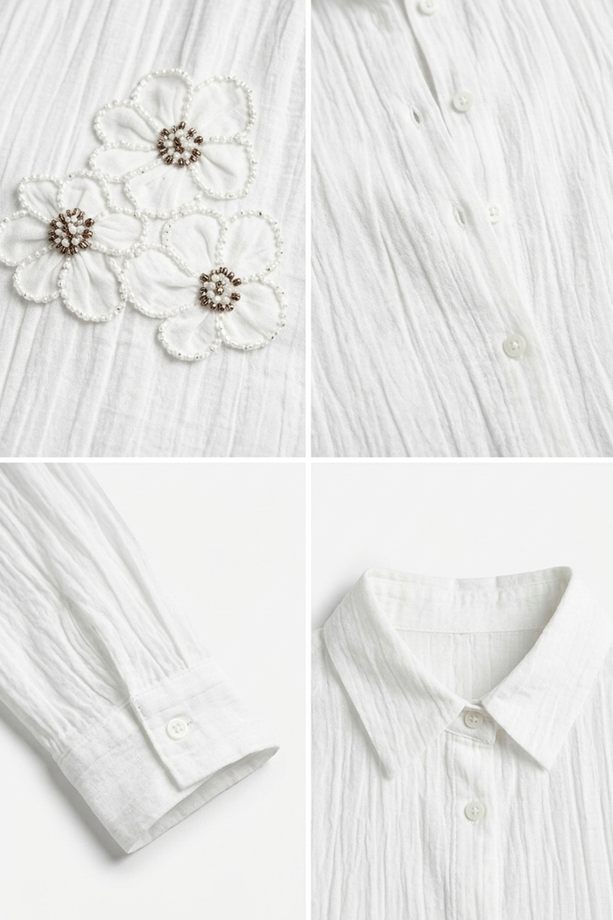 Kadın Çiçek Aksesuarlı Tunik