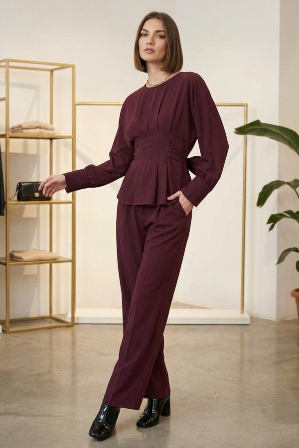 kadın bel drapeli ikili takım