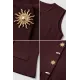 Kadın Güneş Düğmeli Blazer Yelek