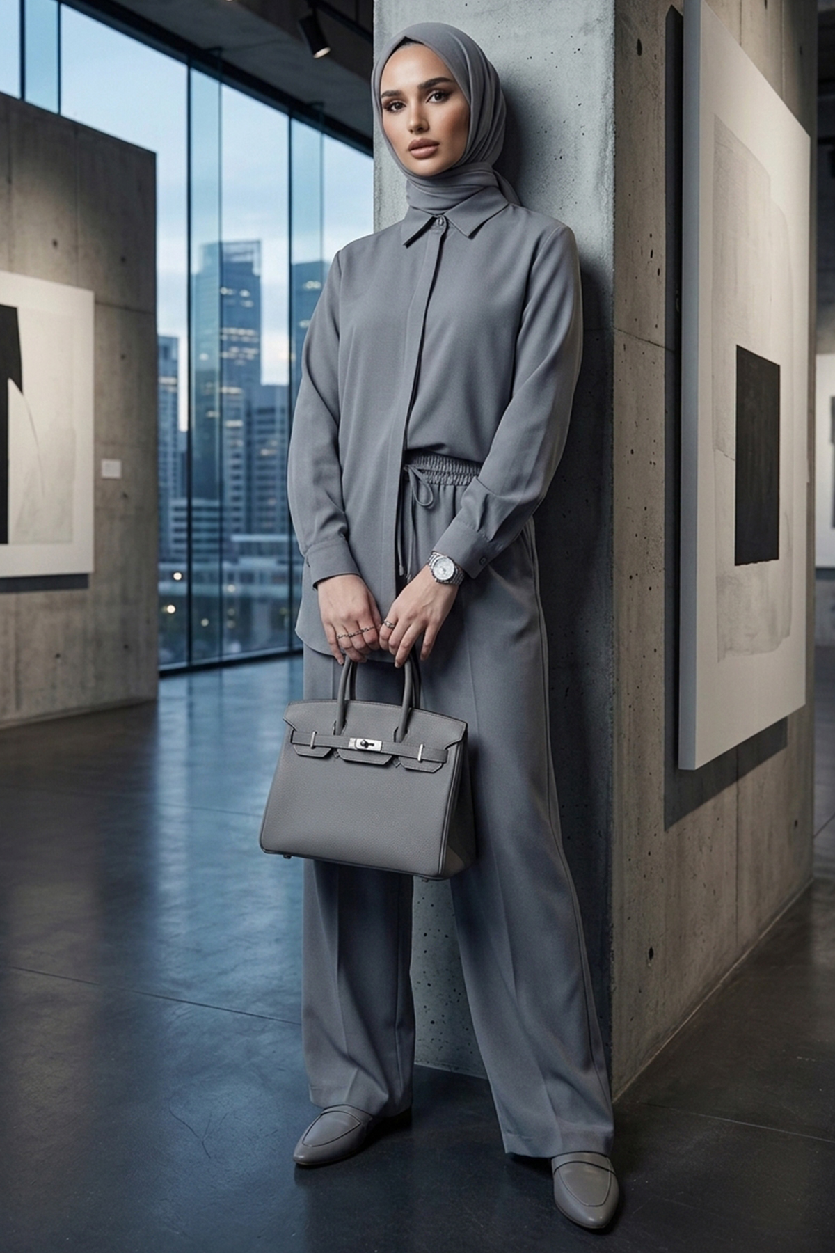 Kadın Gömlek Pantolon Takım