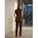 Kadın Kol Detaylı Blazer Yelek Takım