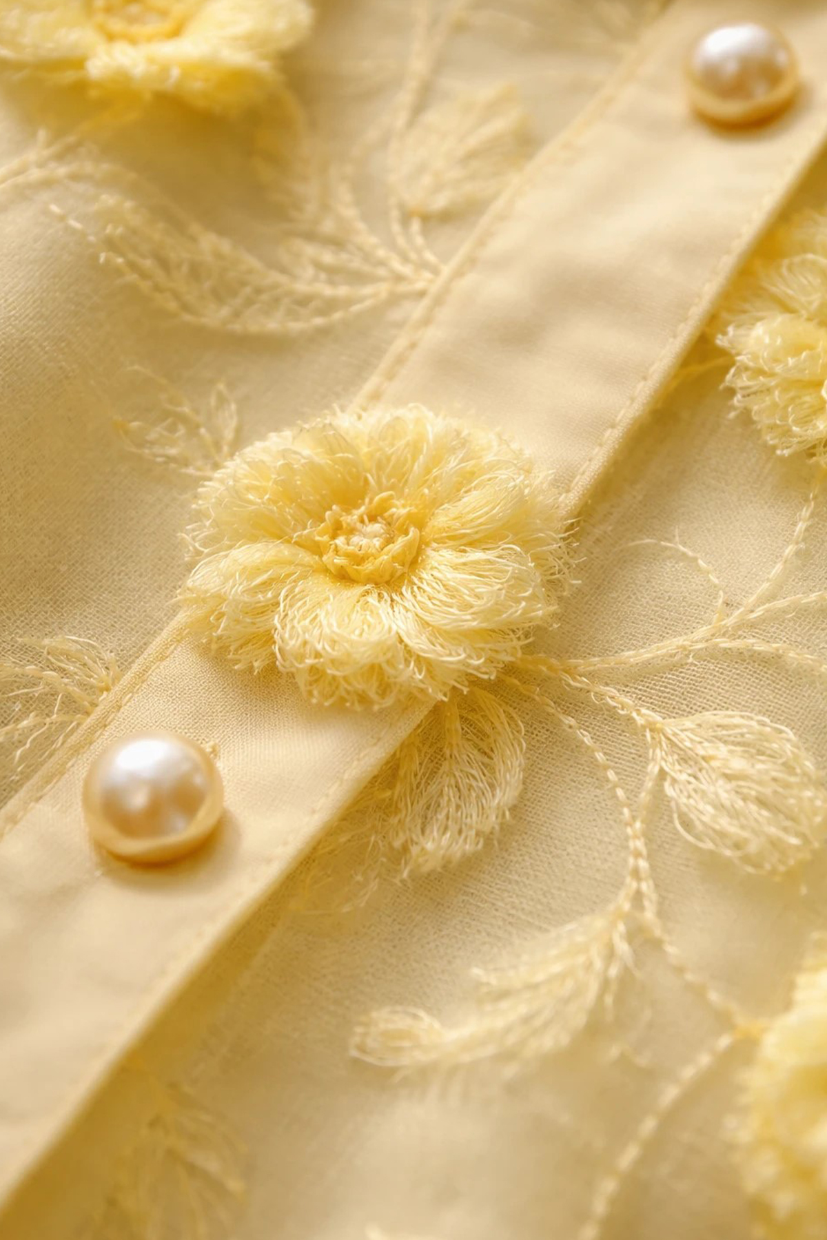 Kadın Kendiliğinden Motifli Gömlek