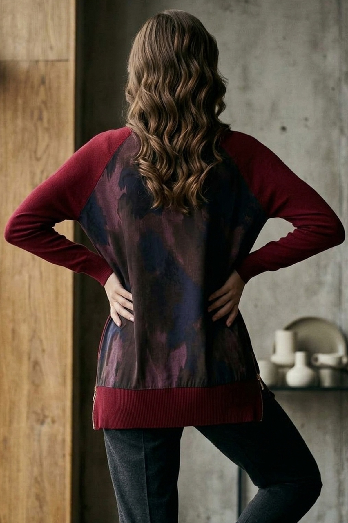 Kadın Yanlı Fermuarlı Tunik