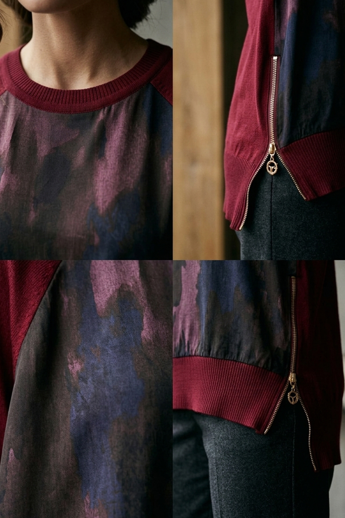 Kadın Yanlı Fermuarlı Tunik