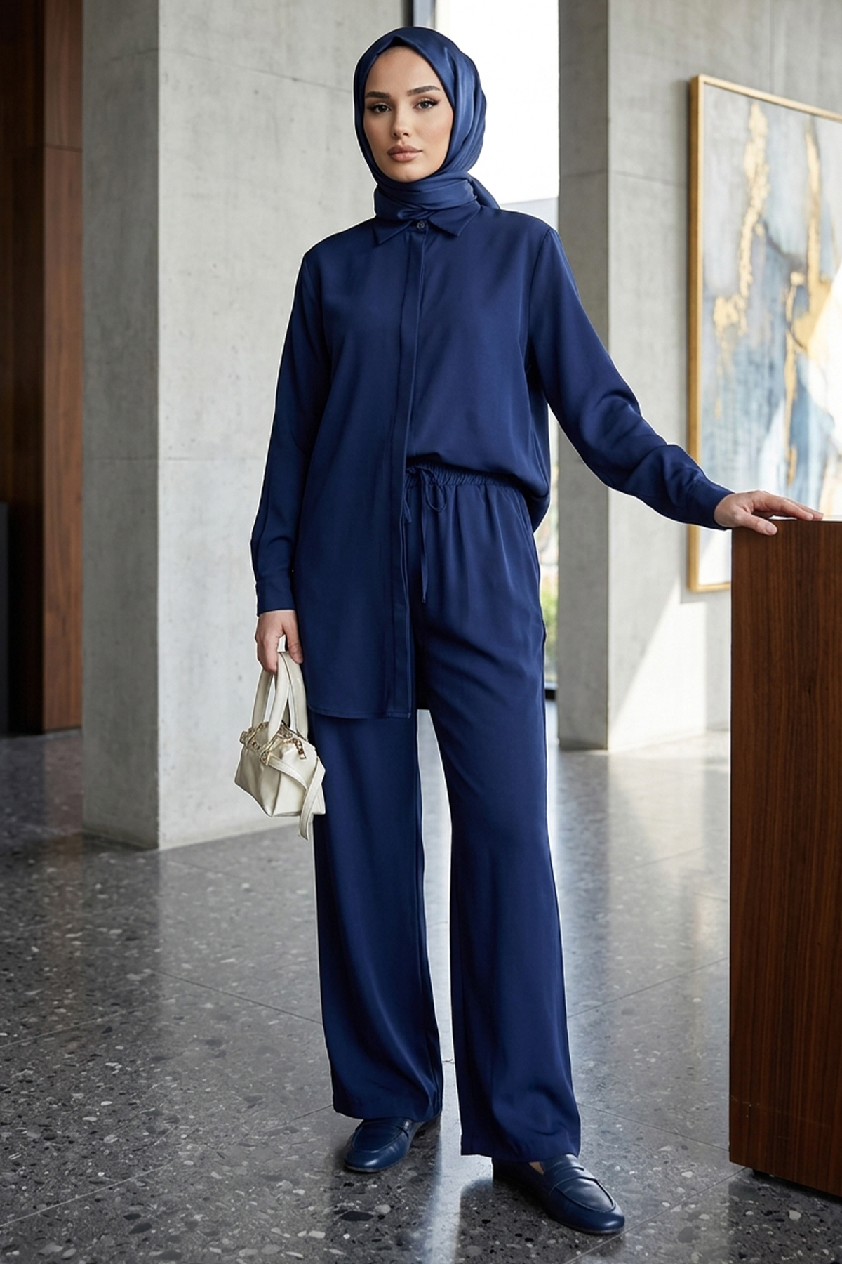 Kadın Gömlek Pantolon Takım