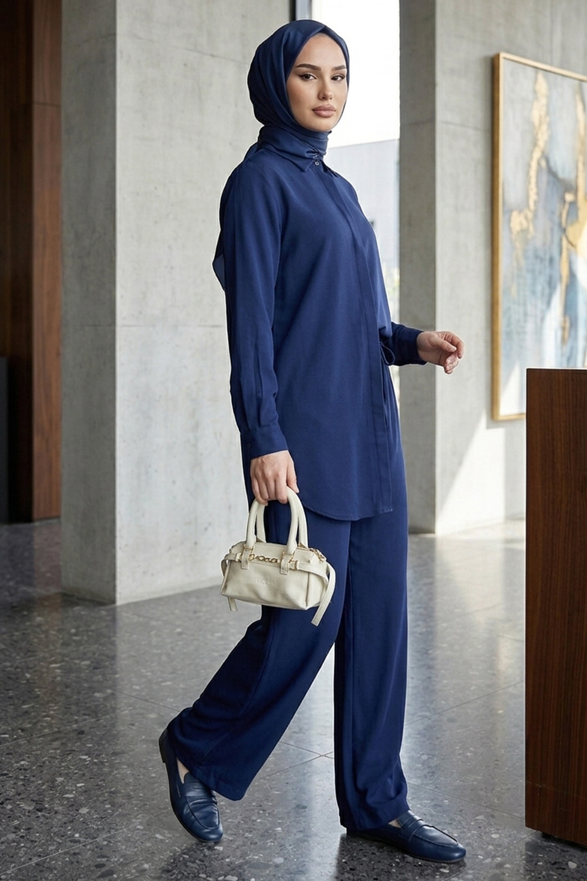 Kadın Gömlek Pantolon Takım