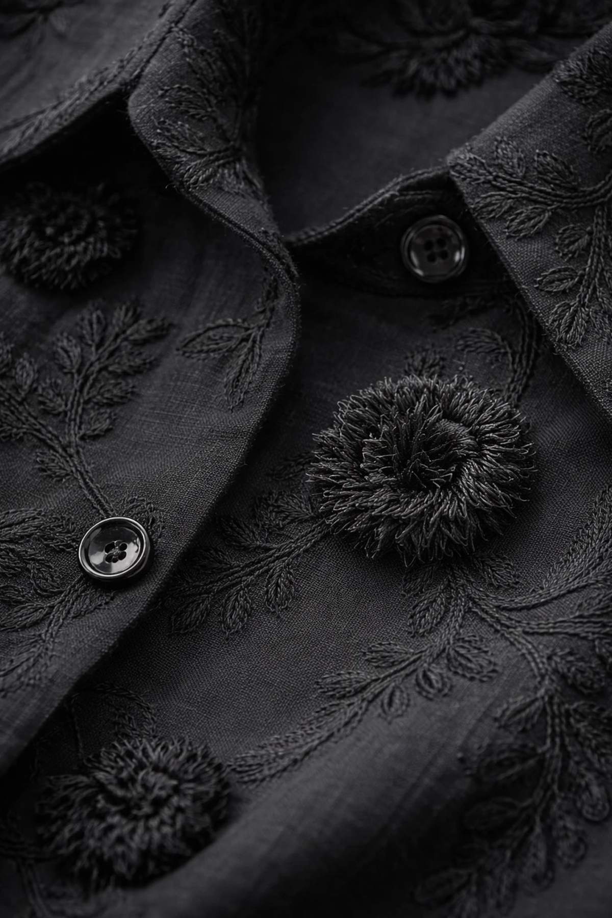 Kadın Kendiliğinden Motifli Gömlek