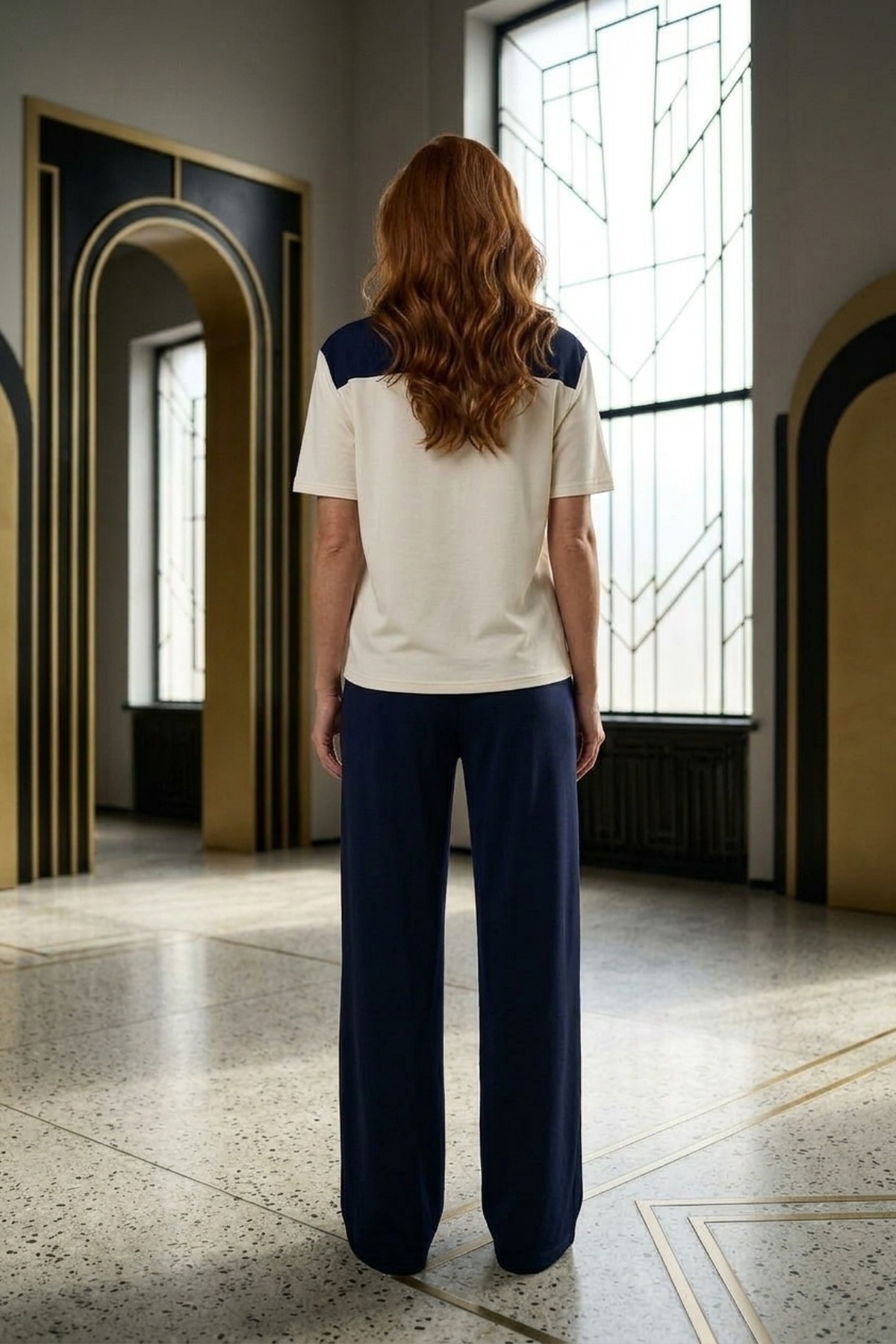 Kadın Bel Drapeli İkili Takım